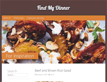 Tablet Screenshot of findmydinner.com